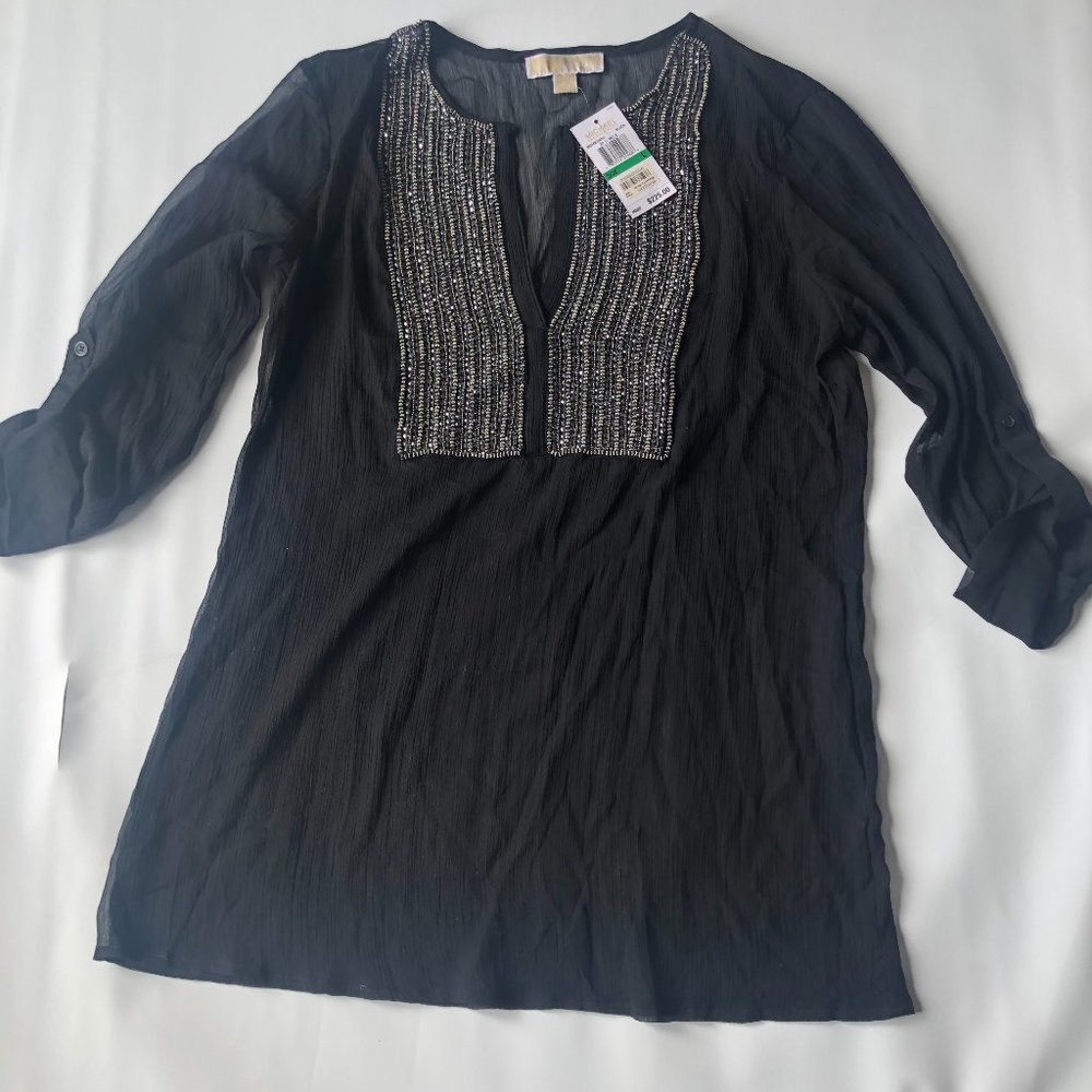 Michael Kors Black beaded long tunic